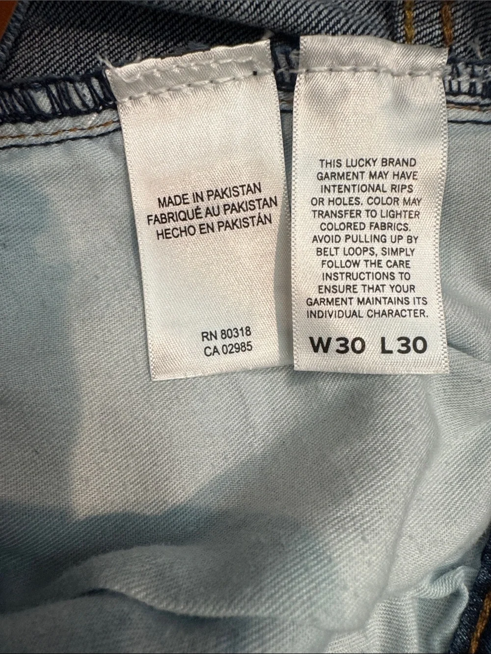 Lucky Brand Men's Dark Blue Athletic Straight Jeans 30x30